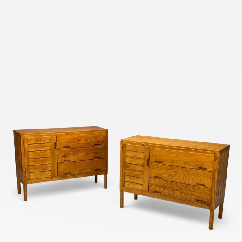 Pierre Gautier Delaye French Modern Pine Rare Commodes France 1957