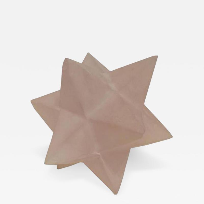 Pierre Giraudon A Multi Point Star Sculpture in Opaque Resin by Pierre Giraudon