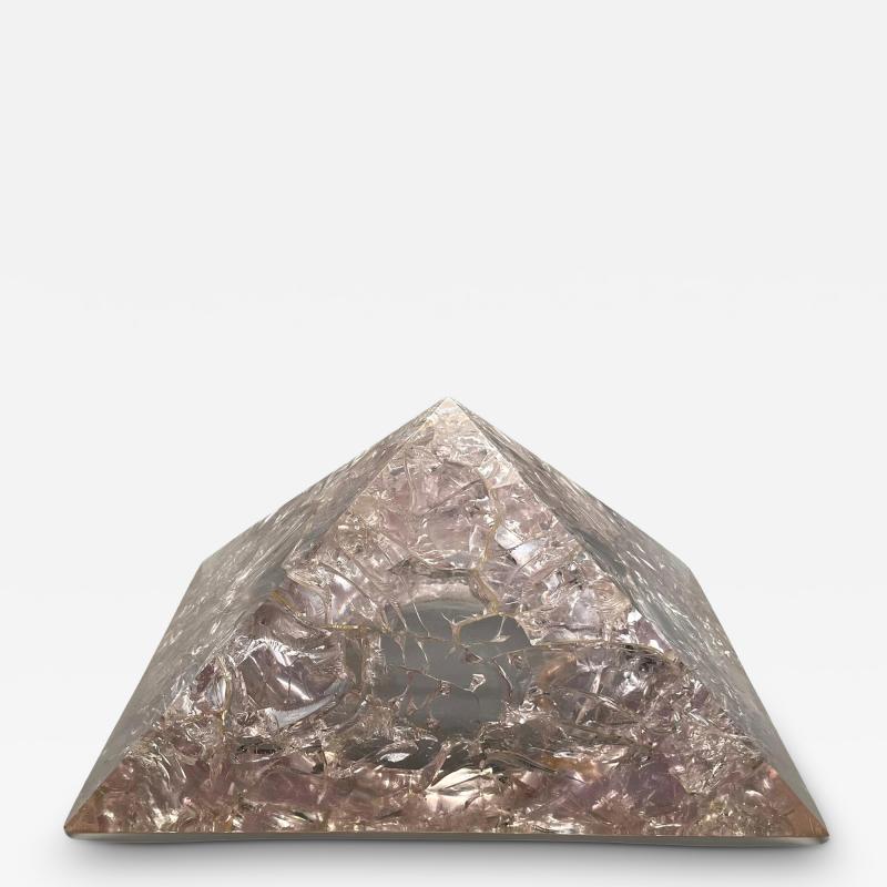 Pierre Giraudon Large sphere in fractal resin by Pierre Giraudon Paris France circa 1965