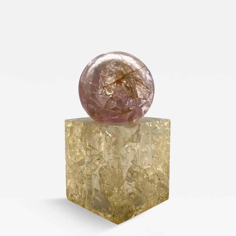 Pierre Giraudon Sphere sculpture by Pierre Giraudon Paris France circa 1980