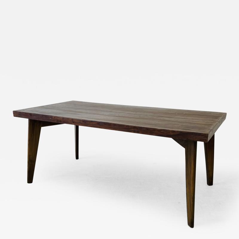 Pierre Jeanneret Authentic Pierre Jeanneret Dining Conference Table Mid Century Modern