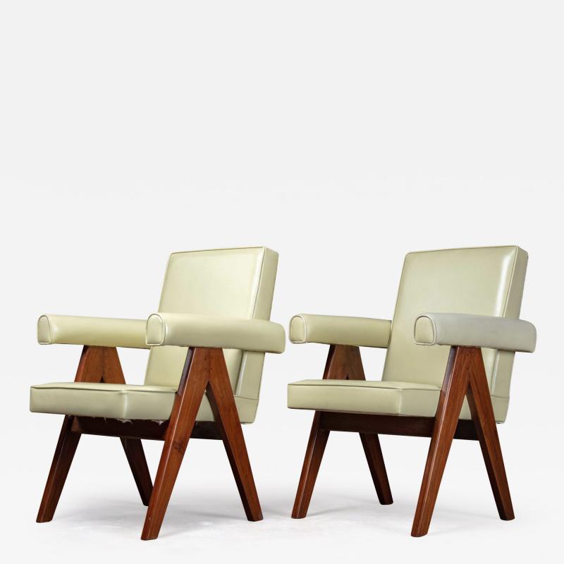 Pierre Jeanneret PAIR OF PIERRE JEANNERET ARMCHAIRS