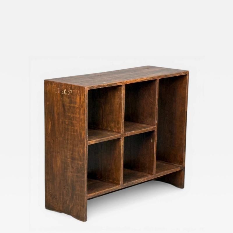 Pierre Jeanneret Pierre Jeanneret 5 Hole File Rack or Bookcase Teak Chandigarh 1960s