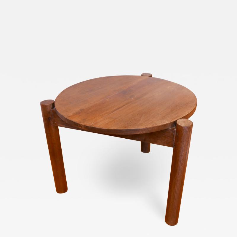 Pierre Jeanneret Teak Round Lounge Table