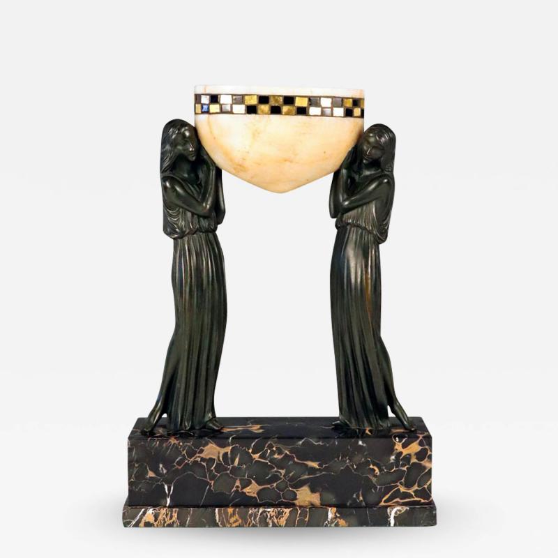 Pierre Le Faguays Art Deco sculpture Les Porteuses Deau by Pierre Le Faguays