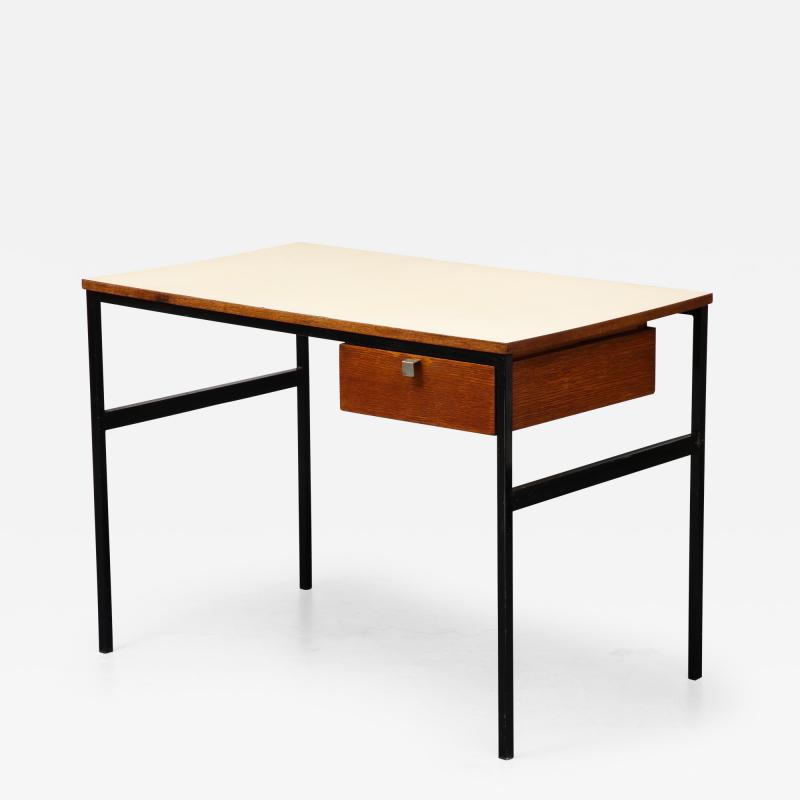 Pierre Paulin Oak Steel and Laminate Desk by Pierre Paulin France