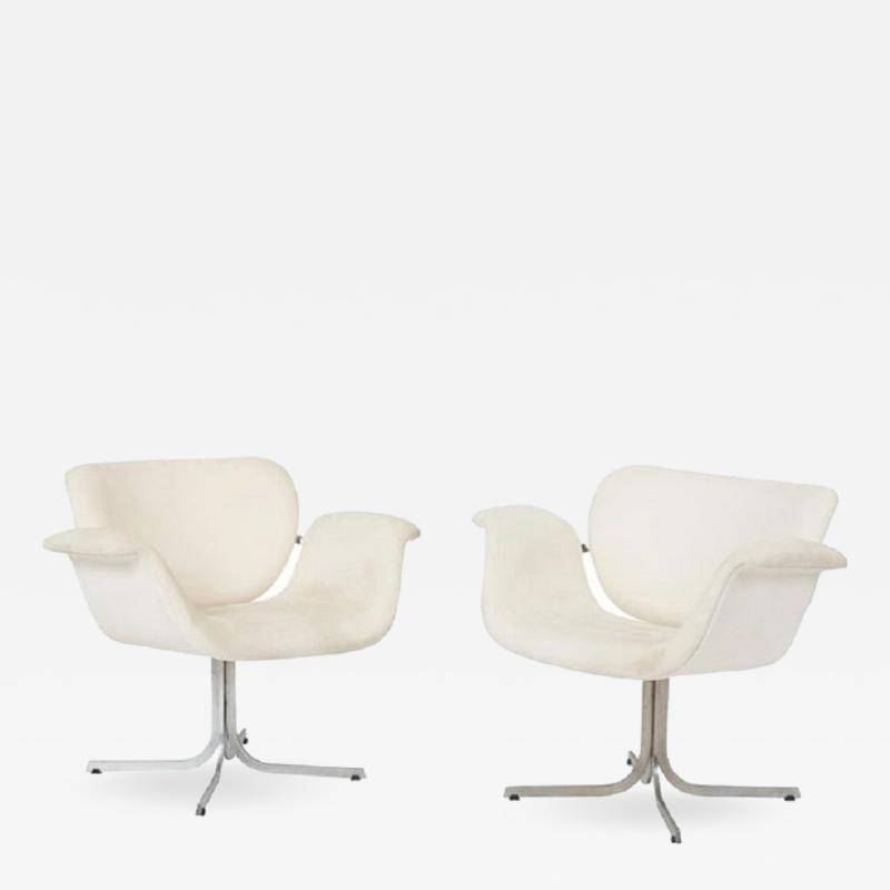 Pierre Paulin Pierre Paulin Big Tulip Lounge Chairs 1960s