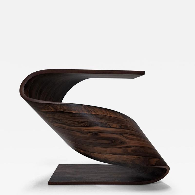 Pierre Renart Wave side table in Ziricote