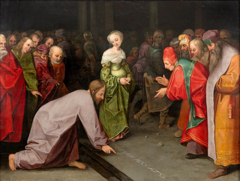 Pieter Brueghel Christ and the Woman Taken in Adultery