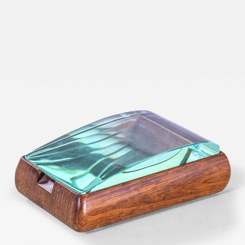 Pietro Chiesa Fontana Arte Decorative Box in Wood and Glass 50s
