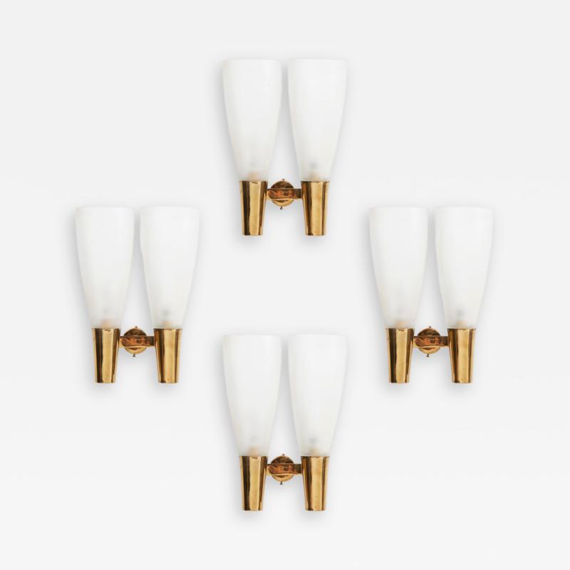 Pietro Chiesa Four wall lights model 1537