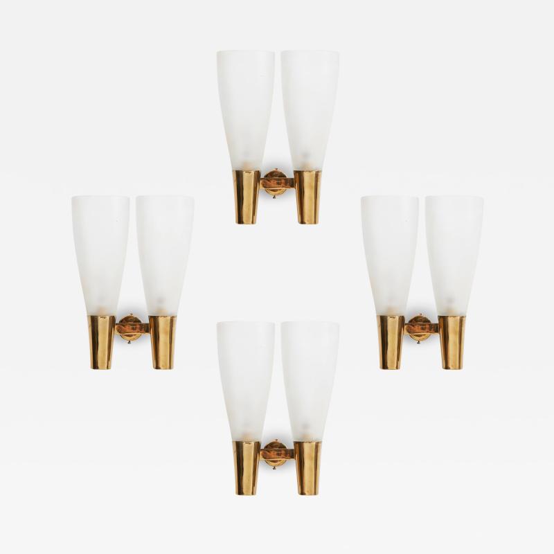 Pietro Chiesa Four wall lights model no 1537 2