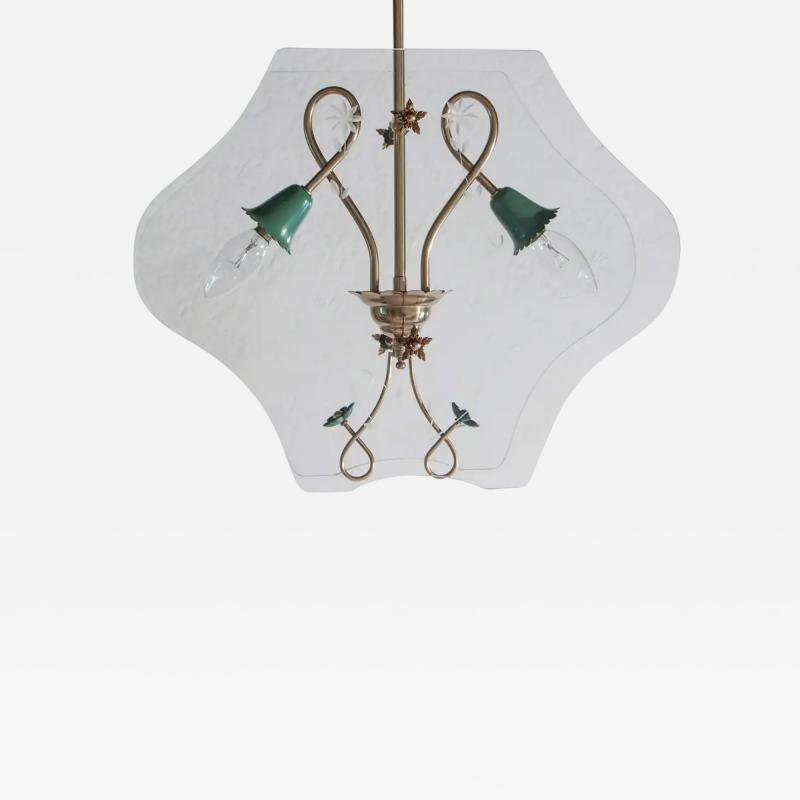 Pietro Chiesa Italian Mid Century Chandelier Pietro Chiesa Style Per Fontana Arte 1940s