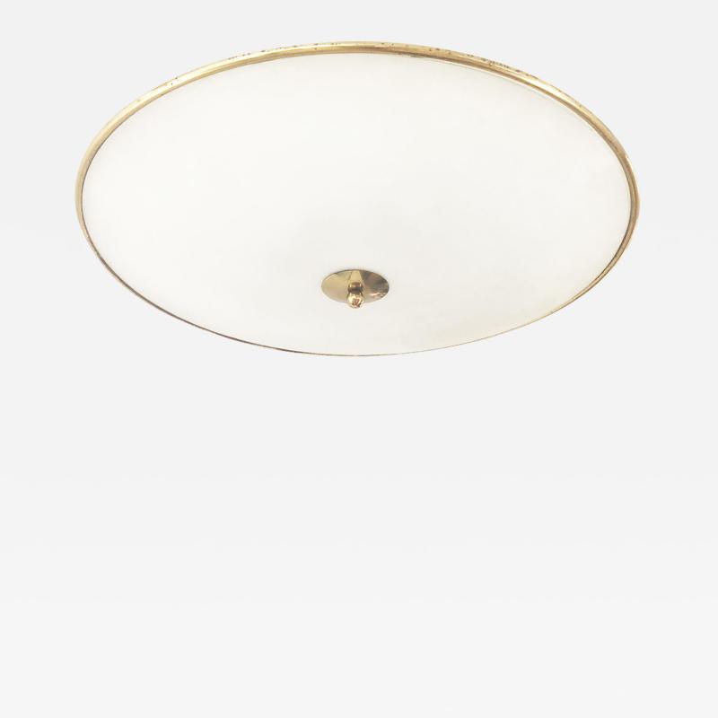 Pietro Chiesa Large Flush Mount Fixture Attributed to Pietro Chiesa Italy 1940s