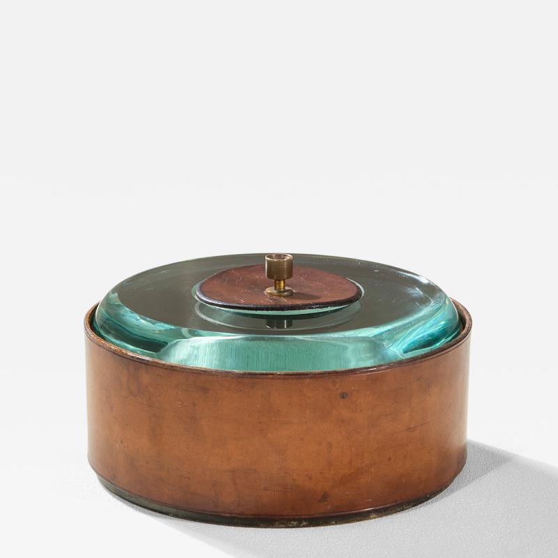 Pietro Chiesa Pietro Chiesa Decorative Box for Fontana Arte Brass Crystal 1938