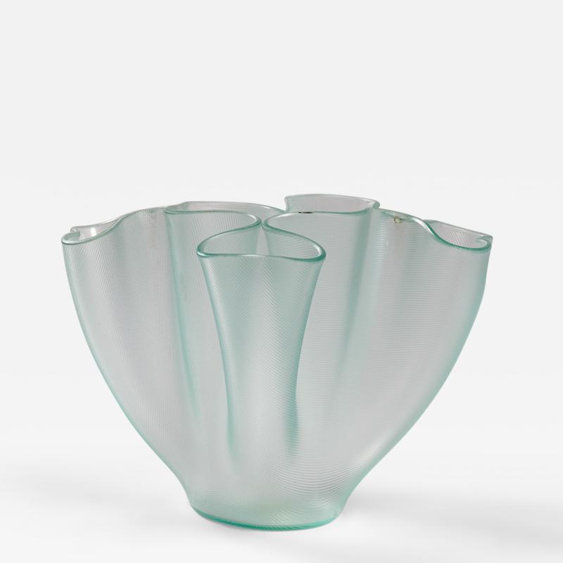 Pietro Chiesa Pietro Chiesa for Fontana Arte 1932 Cartoccio vase in cast glass Italy