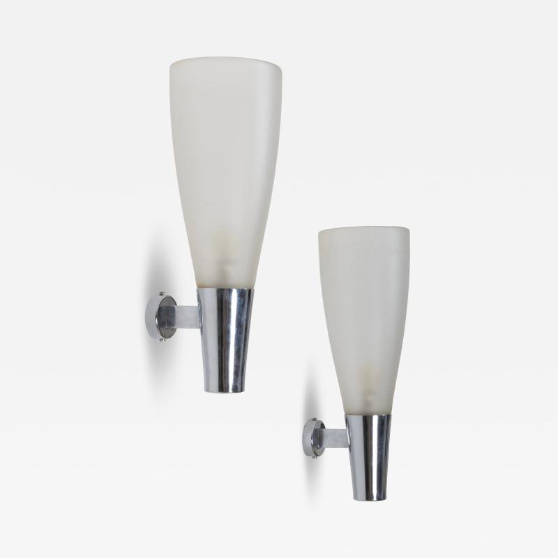 Pietro Chiesa Pietro Chiesa for Fontana Arte model 1537 wall lights Italy c1950