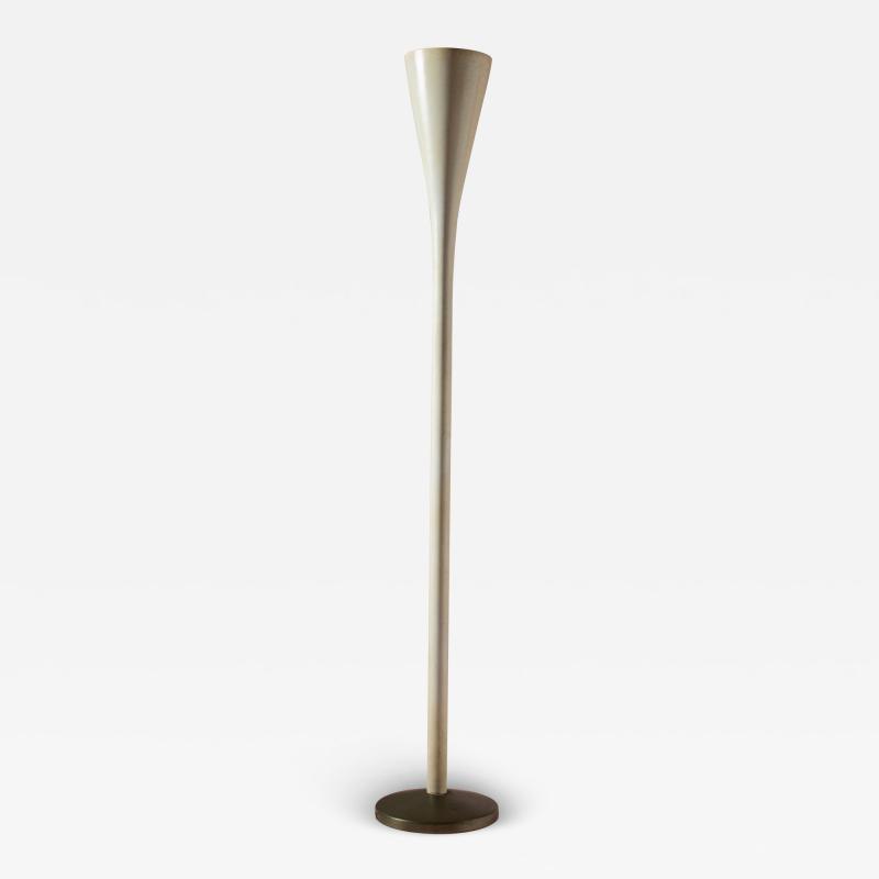 Pietro Chiesa Pietro Chiesa white enameled brass Luminator floor lamp FontanaArte Italy 1930s