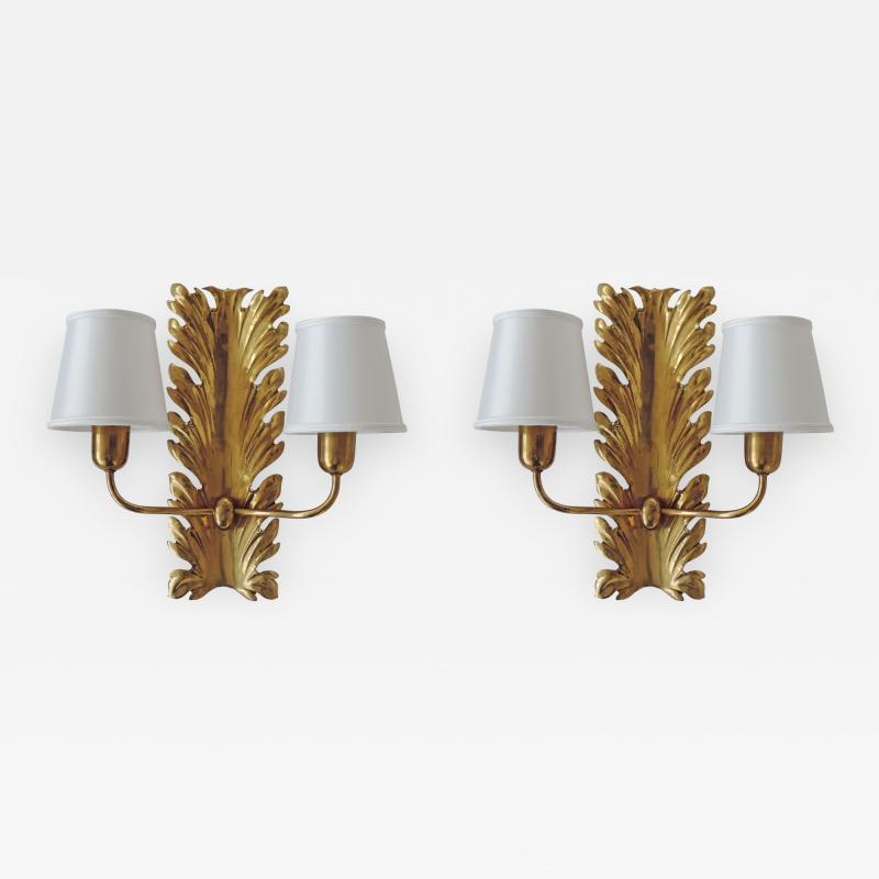 Pietro Chiesa Spledid Pietro Chiesa wall lamps for Fontana Arte Italy 1940s