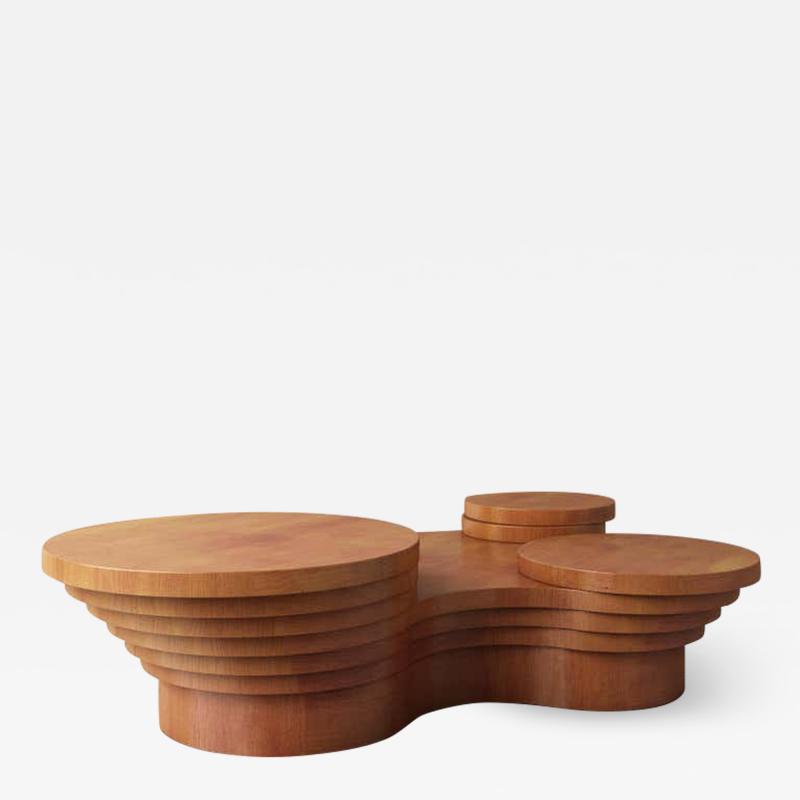 Pietro Franceschini Wood Slice Me Up Sculptural Coffee Table by Pietro Franceschini