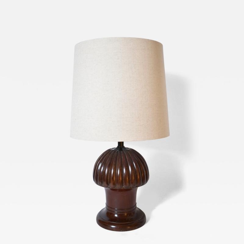 Pine shape wooden lamp 1930s 