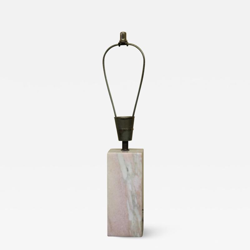 Pink Marble Mid Century Table Lamp