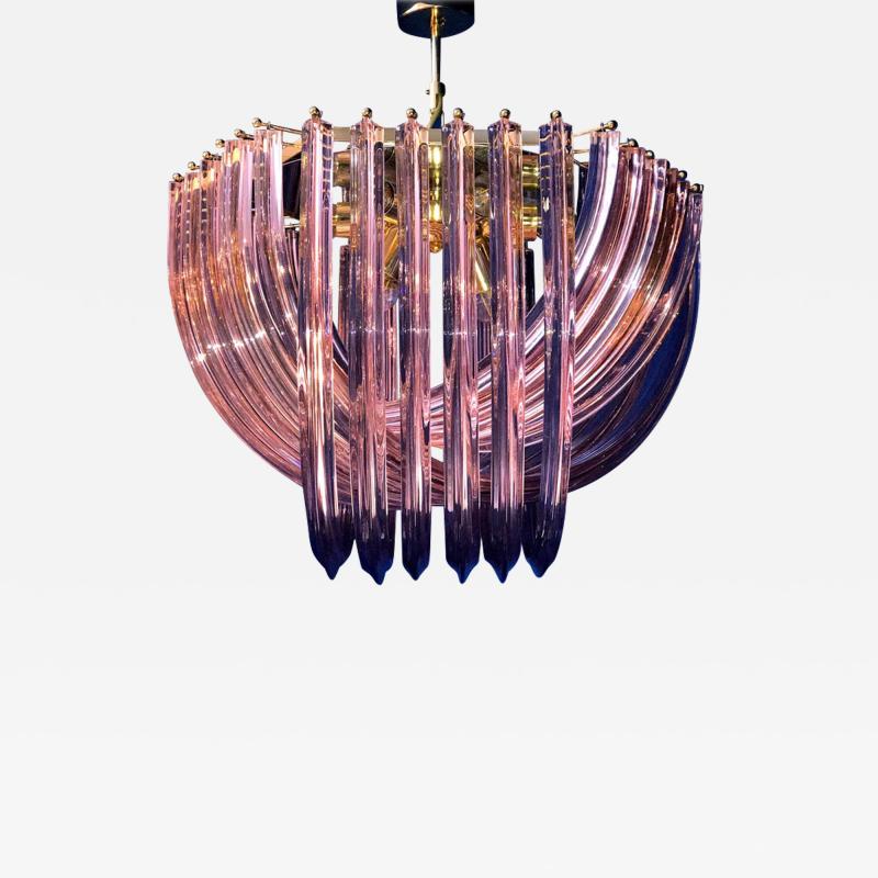 Pink Murano Curvati Ceiling Light or Flush Mount 1990