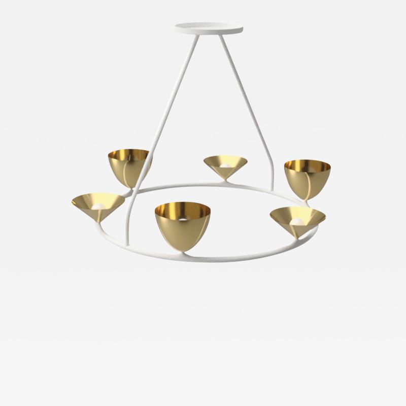 Plaster Brass Chandelier