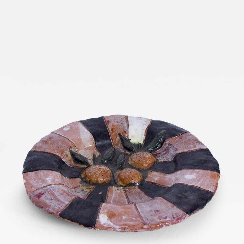 Plate representing fruits Portugal 20th century 