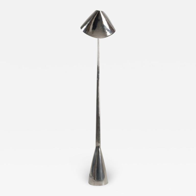 Polished metal Floor lamp by Phillipe Hiquilly 1925 2013 