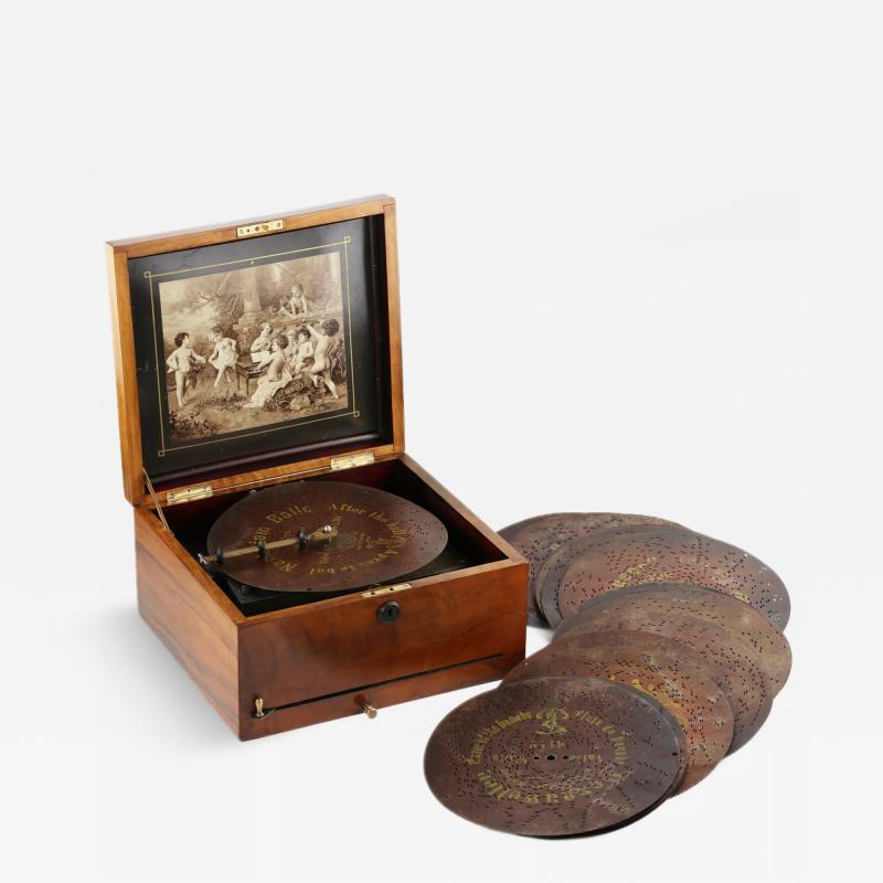 Polyphon Disc Music Box Leipzig Germany Circa 1900