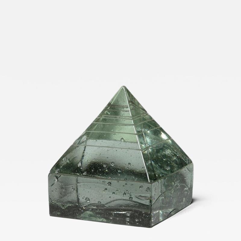 Pompeo Pianezzola Large Solid Glass Pyramid by Pompeo Pianezzola for Appiani