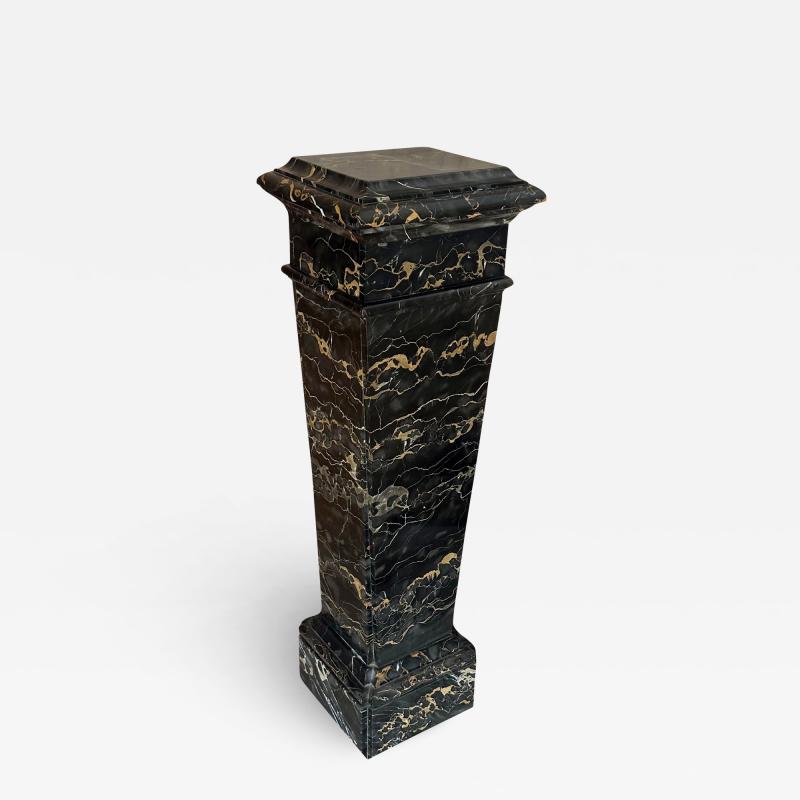 Portor marble pedestal France circa 1900