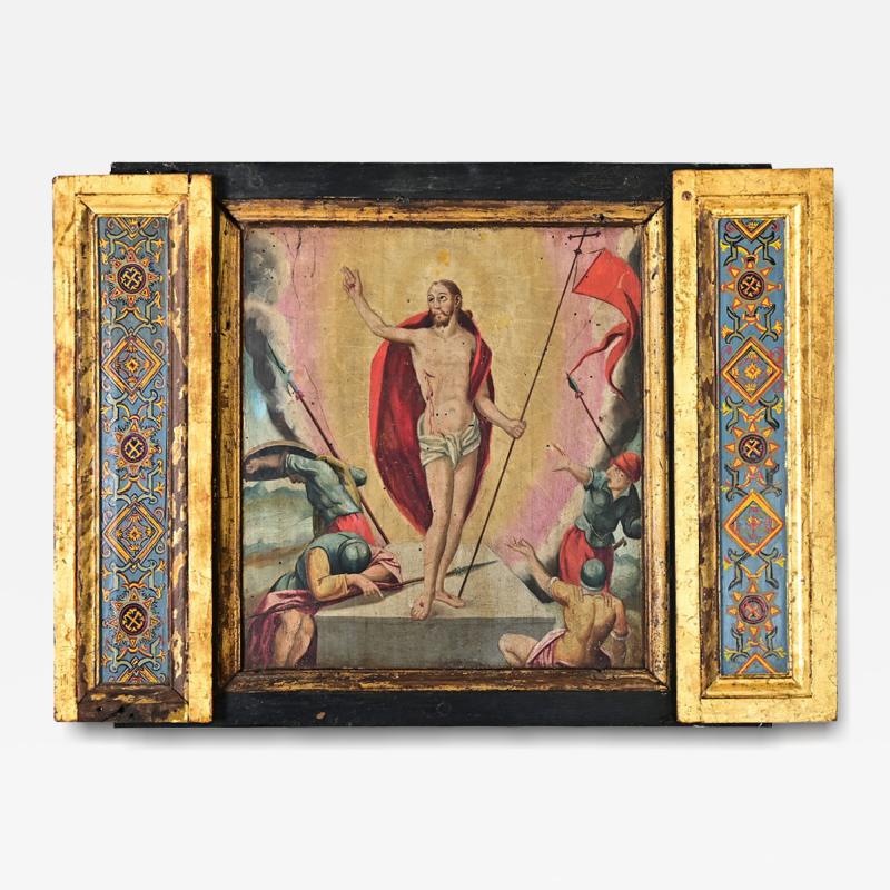 Portuguese 18th Century Christ Painting from a Church