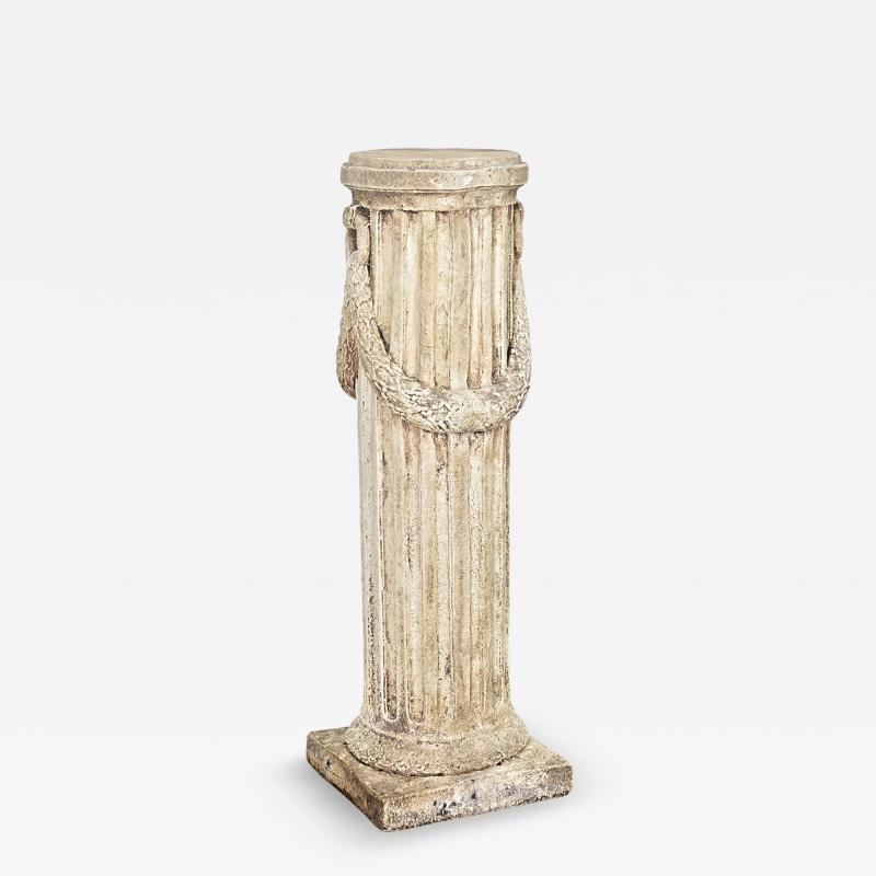 Portuguese 19th Century Hand carved Stone Column