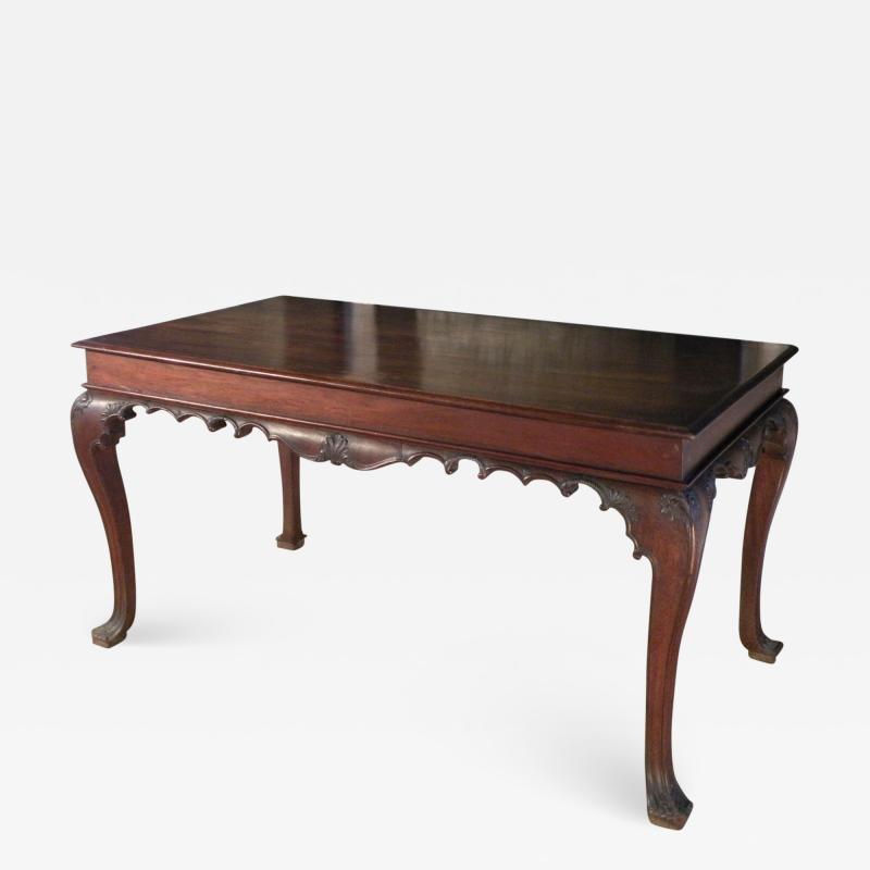 Portuguese Rococo 18th Century Mahogany Console Table Side Table