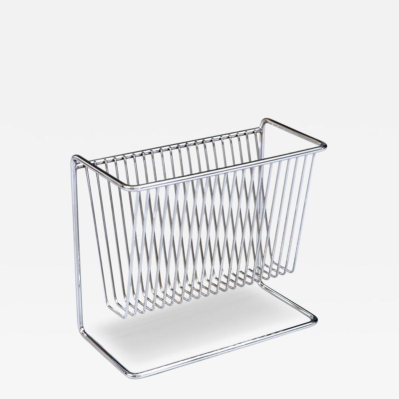 Post Modern Cantilever Steel Magazine Book Rack