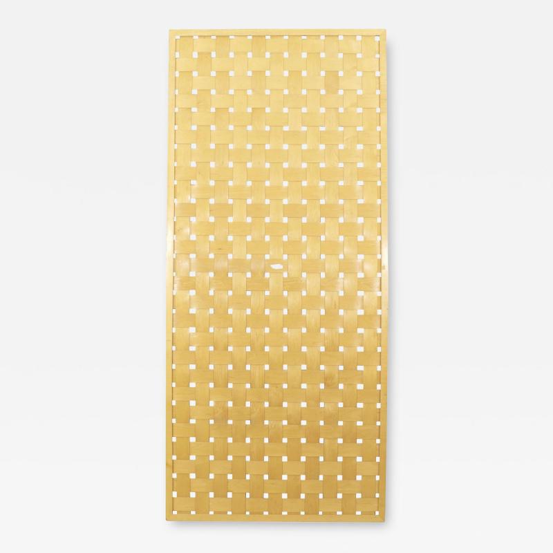 Post War Scandinavian Woven Plywood Screen
