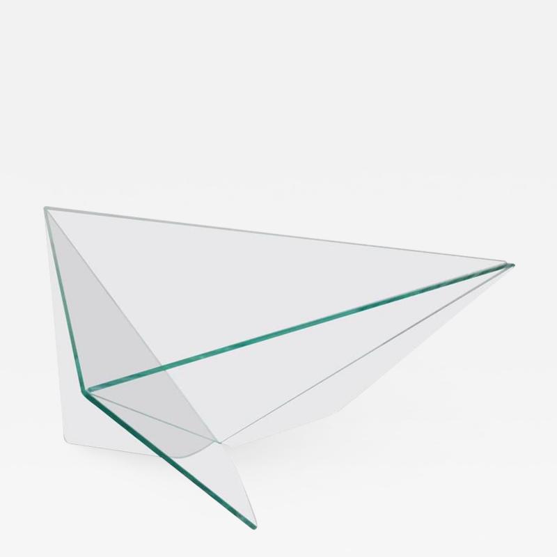 Postmodern Glass Geometric Form Bowl