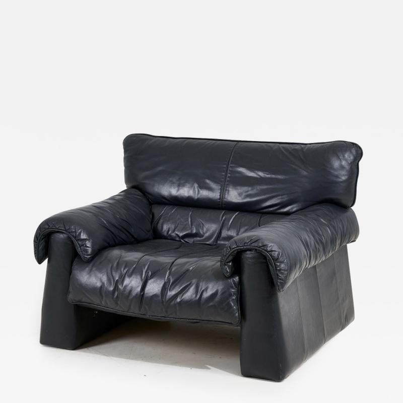 Postmodern Leather Lounge Chair 1970