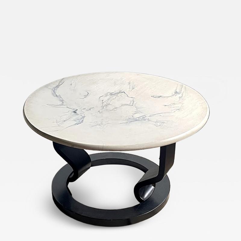 Postmodern Marmorino Coffee Table Sweden Circa 1980s