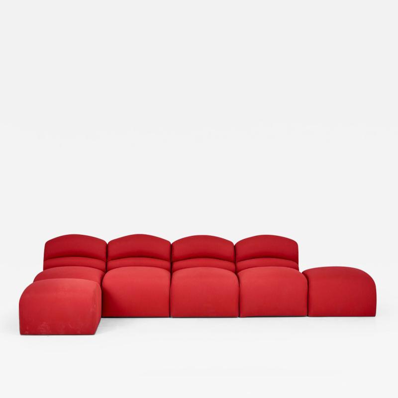 Postmodern Modular Sectional Sofa 1980