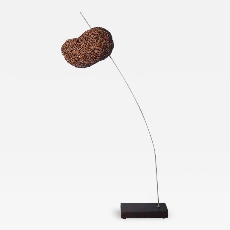 Postmodern Organic Rattan Floor Lamp by Udom Udomsrianan and Planet 2001