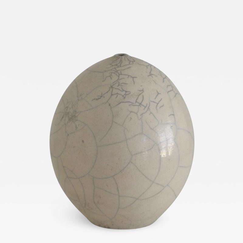 Postmodern Ovoid Form Ceramic Vase