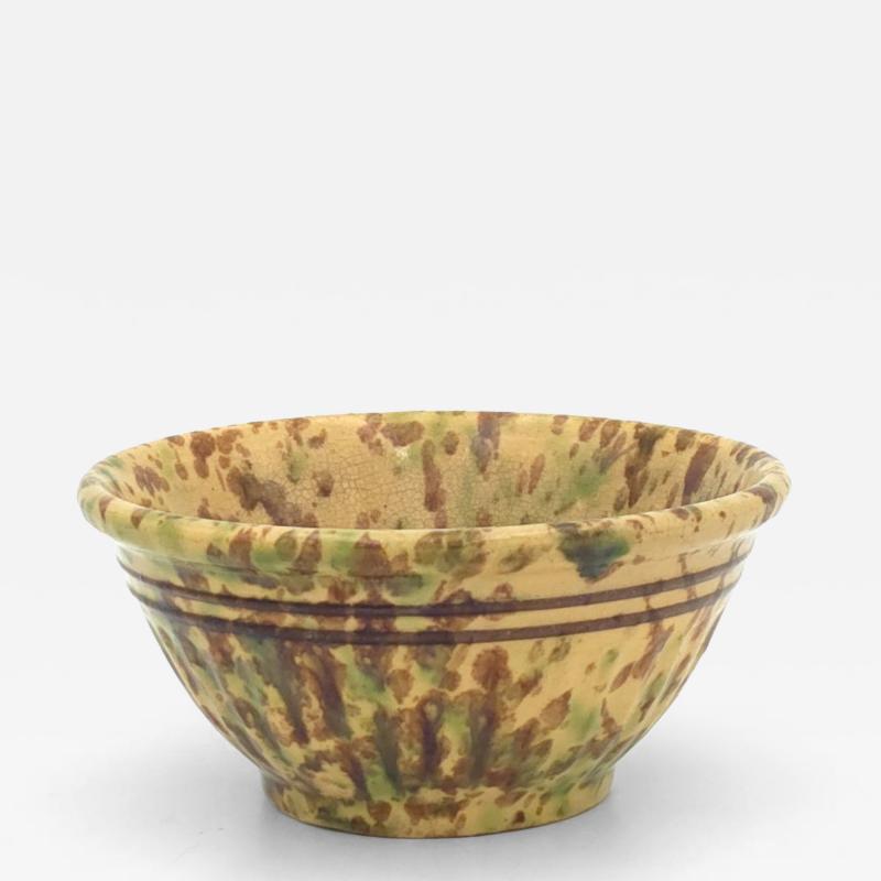 Pottery Splatterware Bowl England 19th century
