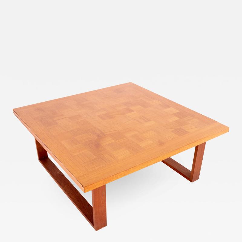 Poul Cadovius for Cado Danish Mid Century Teak Chess Board Coffee Table