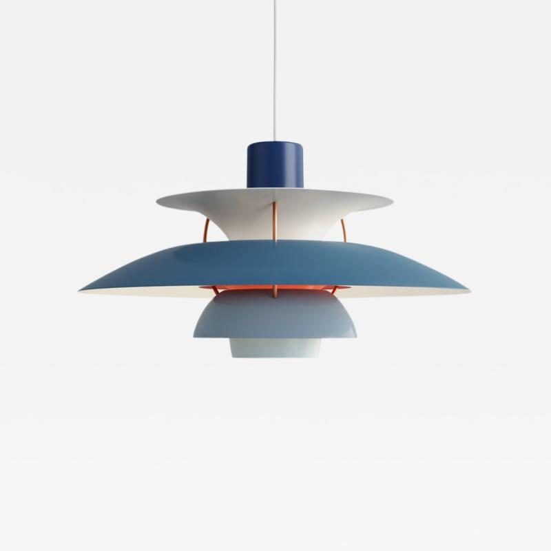 Poul Henningsen Poul Henningsen PH 5 Pendant for Louis Poulsen in Blue