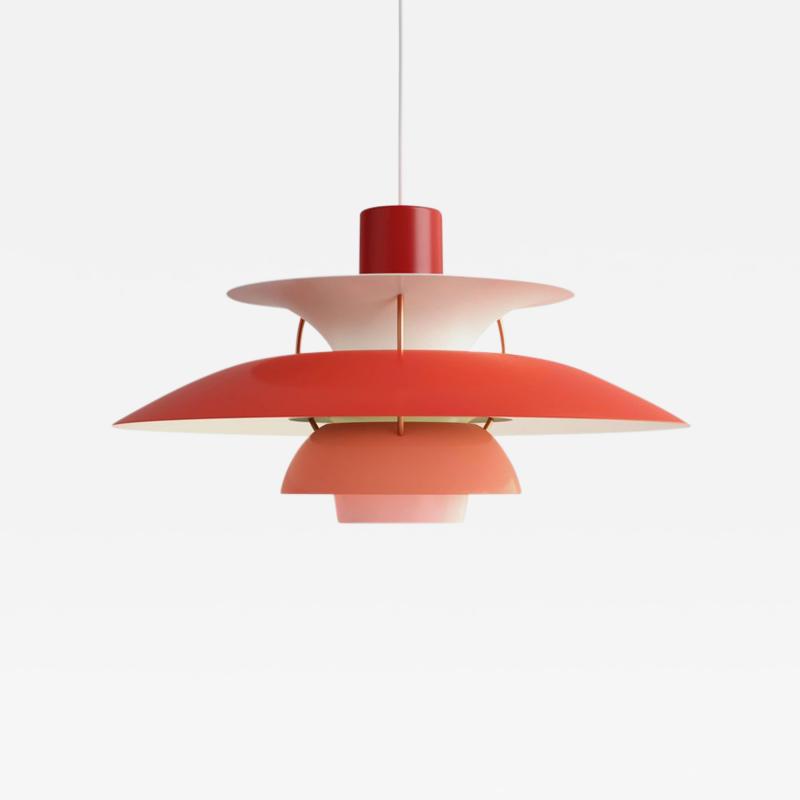 Poul Henningsen Poul Henningsen PH 5 Pendant for Louis Poulsen in Red