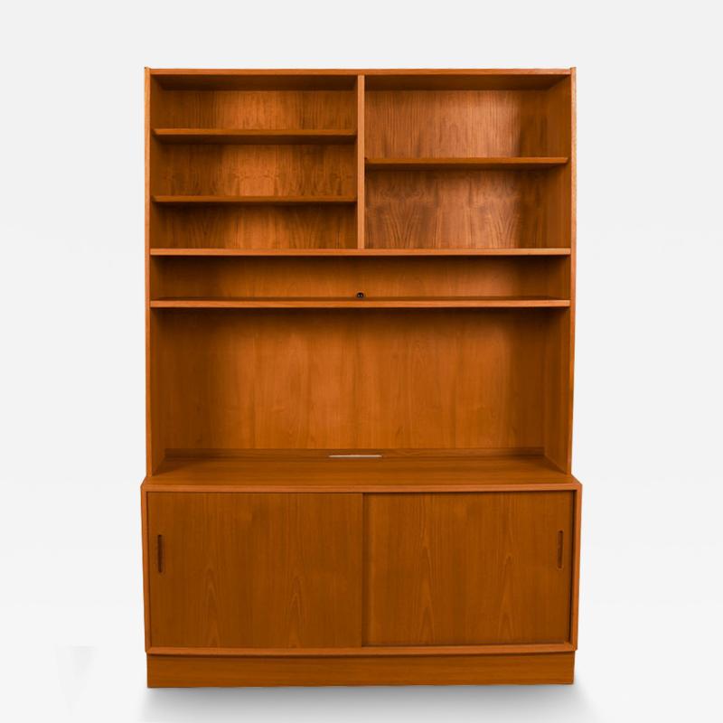 Poul Hundevad Danish Teak Sideboard Media Cabinet Hutch Poul Hundevad