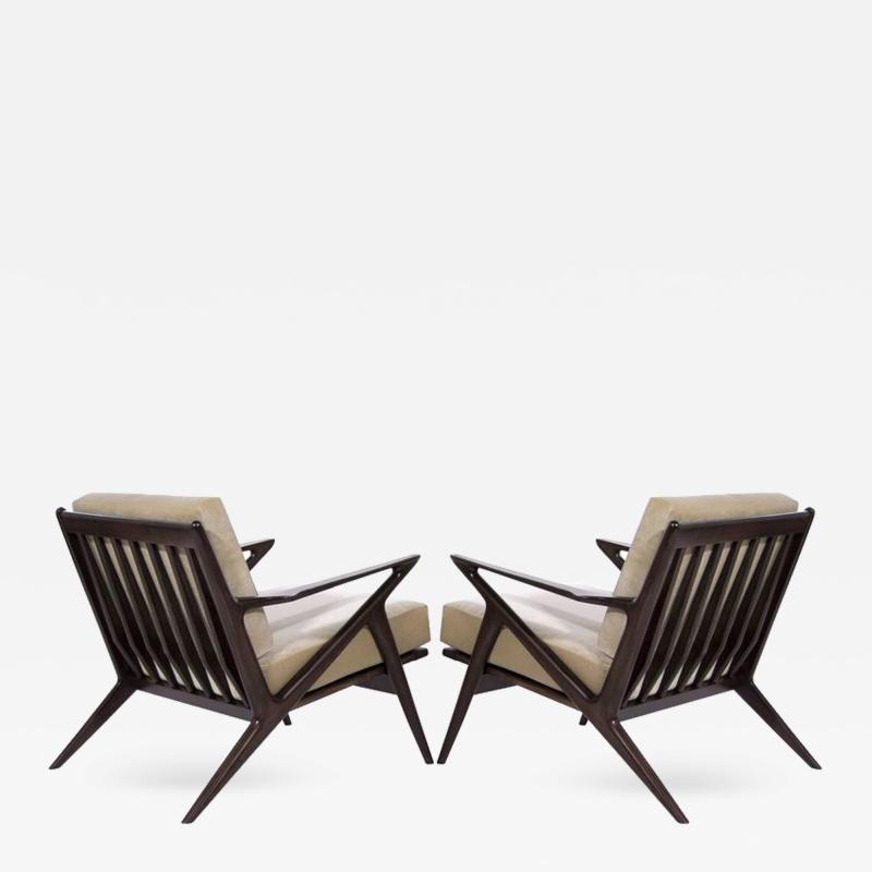 Poul Jensen Poul Jensen for Selig Z Lounge Chairs Denmark